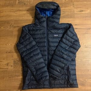Patagonia Navy Down Sweater Insulated Hoodie